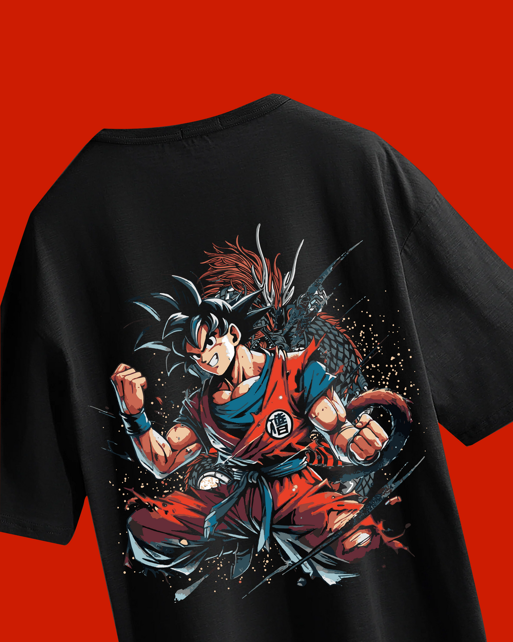 Goku Oversized T-Shirt – Unisex Anime Streetwear | Aura Fit