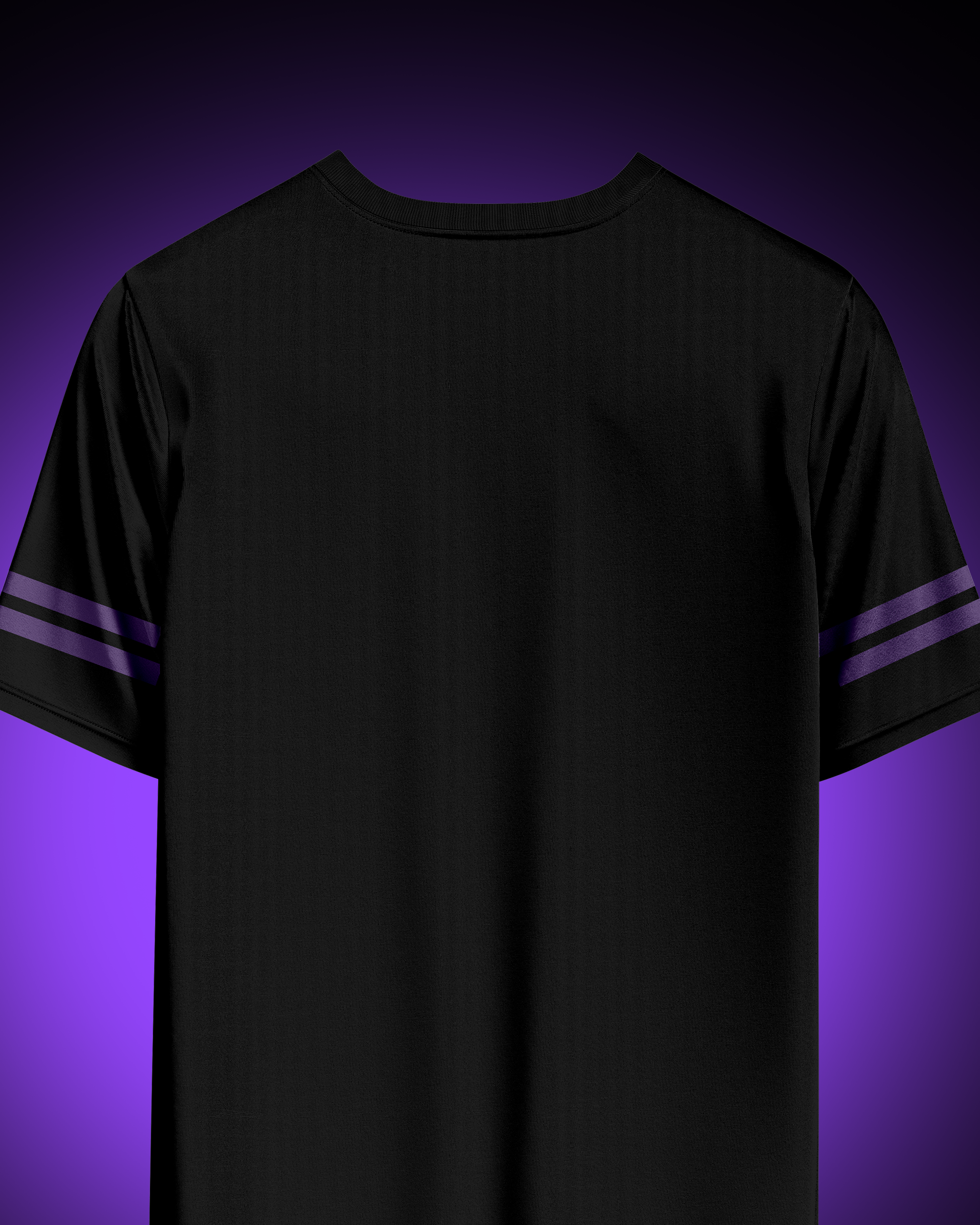 Black Panther Oversized T-shirt for Men Black and Purple