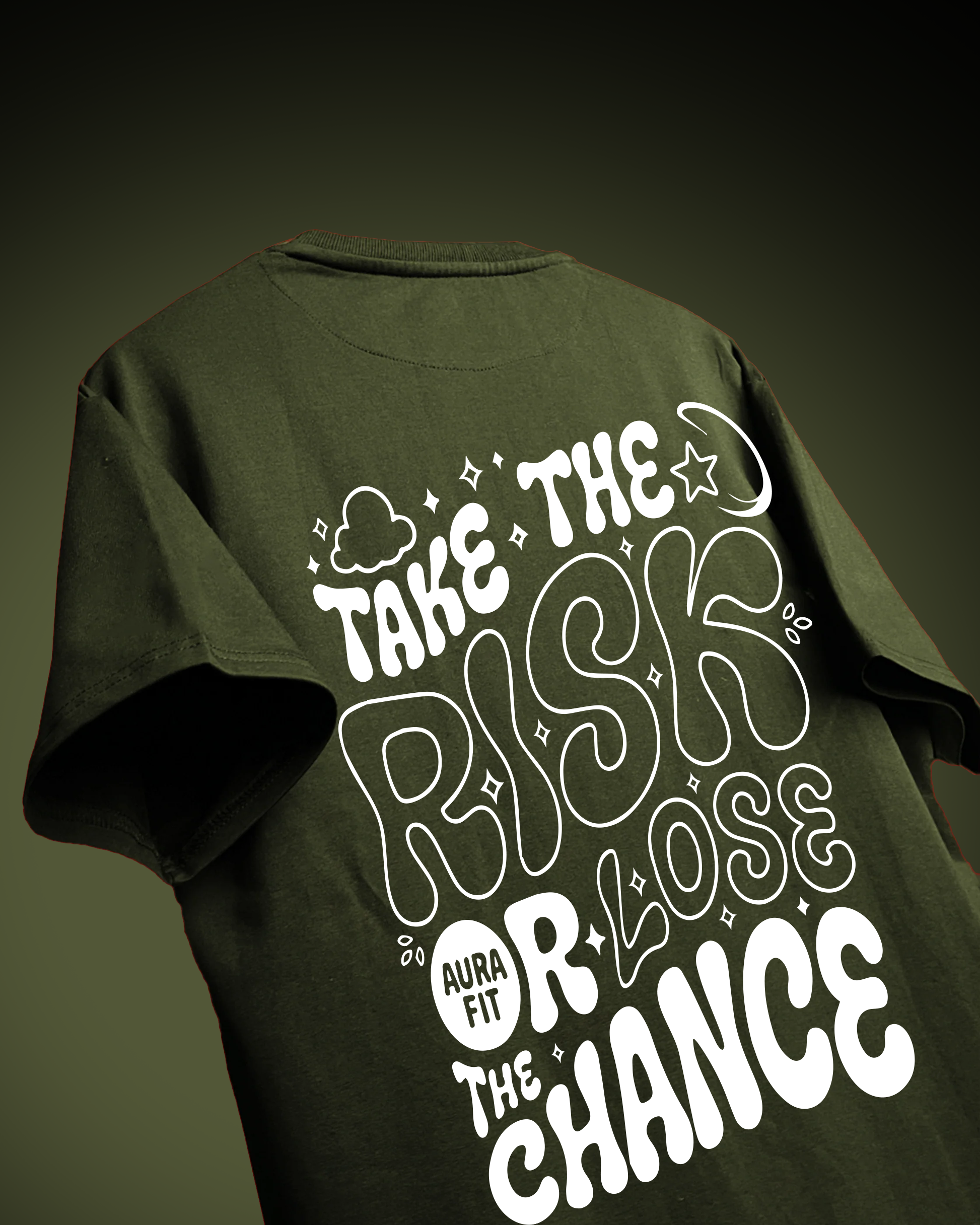 Take The Risk Oversized Graphic T-Shirt – Aura Fit Streetwear