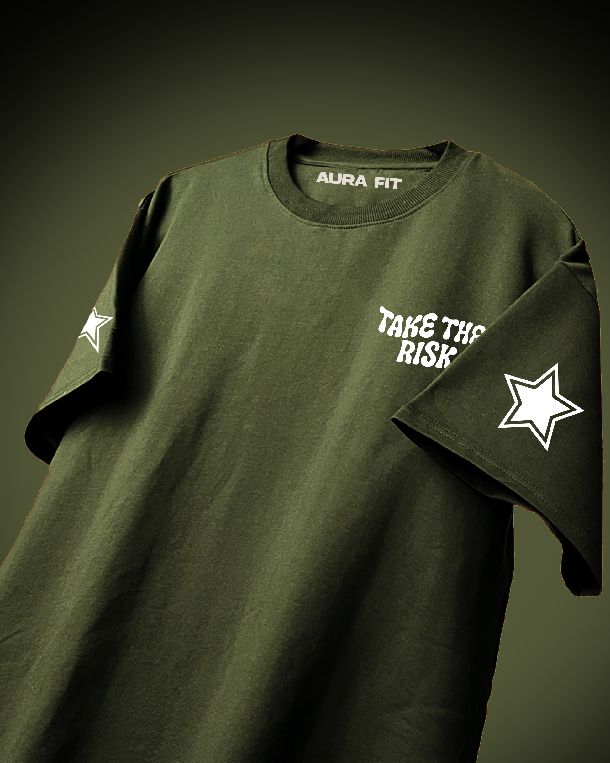 Take The Risk Oversized Graphic T-Shirt – Aura Fit Streetwear