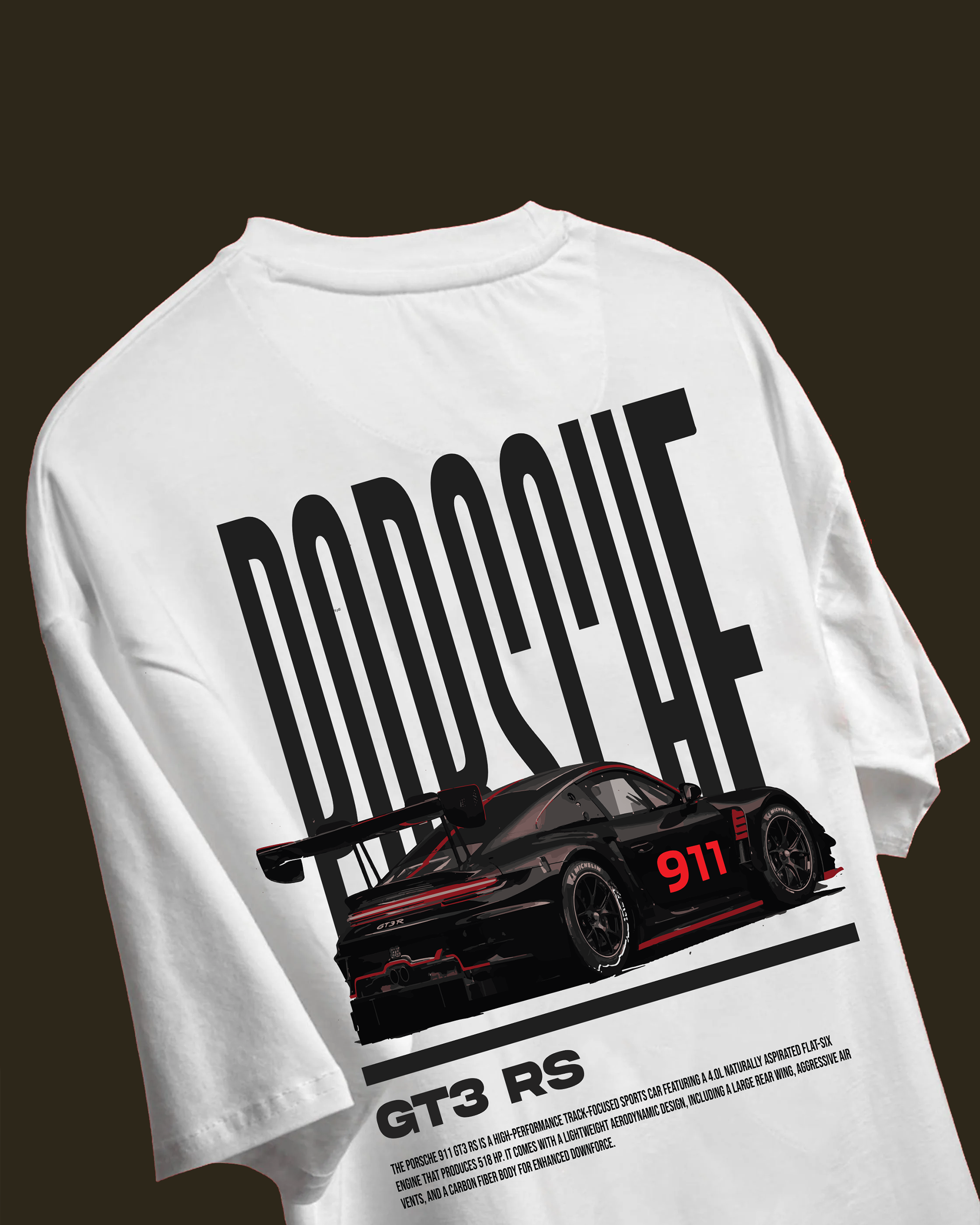 PORSCHE 911 OVERSIZED TSHIRT